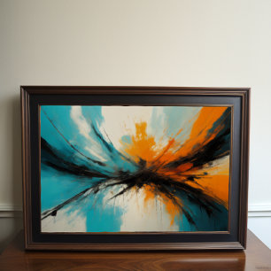 Affiche Minimalisme d'impressionnisme Abstrait moderne 3:2