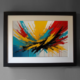 Affiche Minimalisme d'impressionnisme Abstrait moderne 3:2