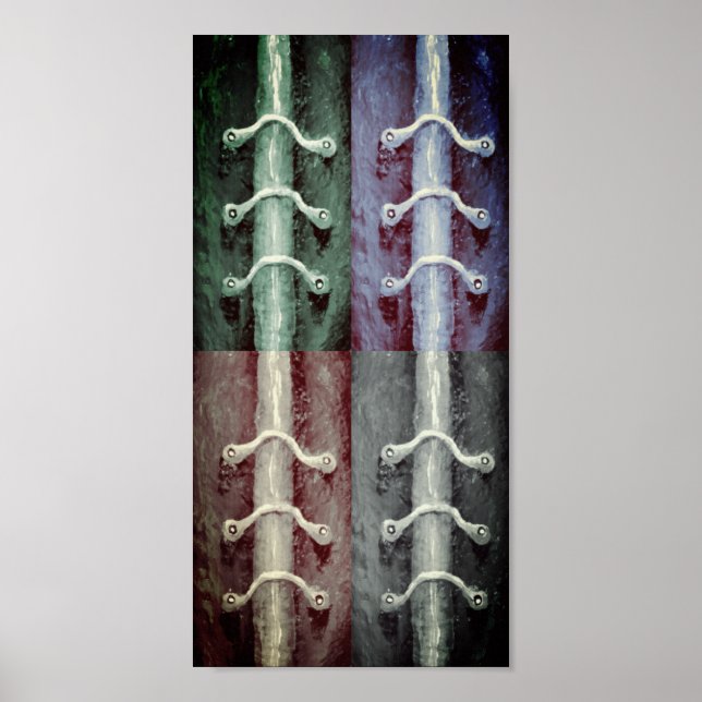 Affiche Minimalisme industriel Couleurs Design abstrait (Devant)