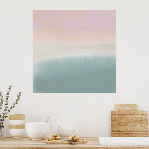 Affiche Minimalist Abstract Landscape Soothing Wall Art