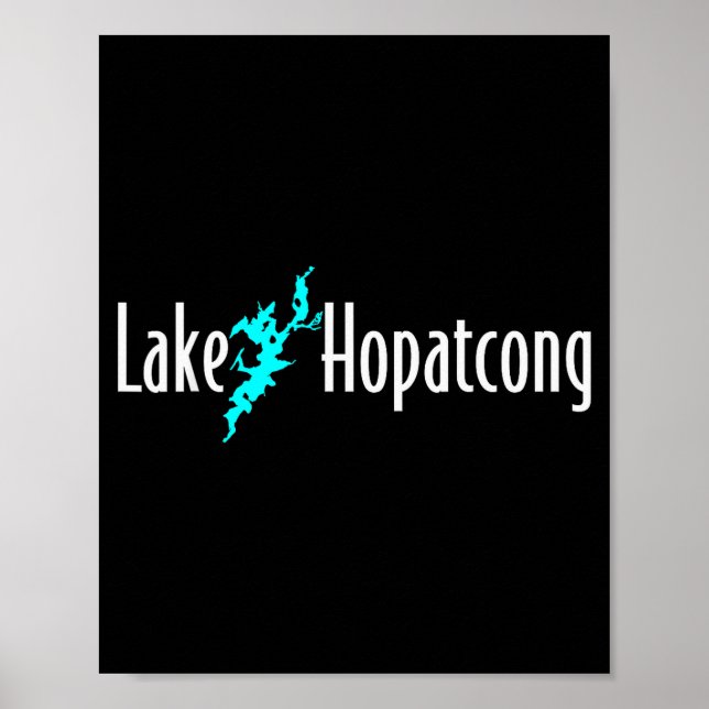 Affiche Minimalist Lake Hopatcong - New Jersey  (Devant)