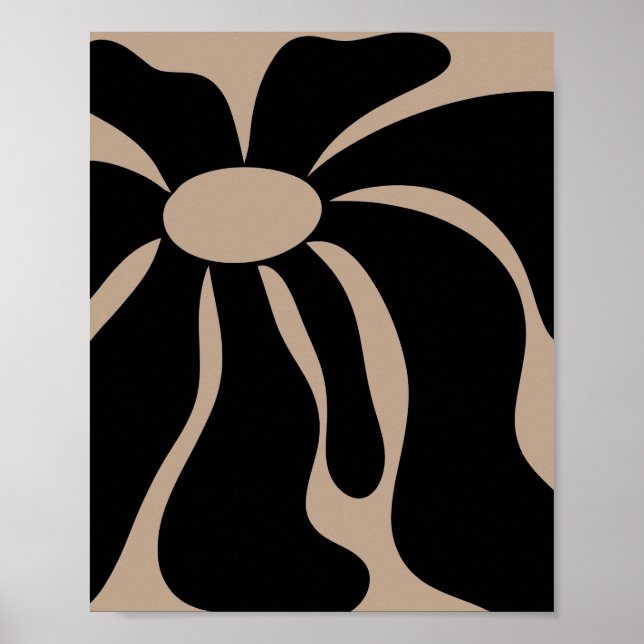 Affiche Minimalist Retro Floral Matisse Style (Devant)