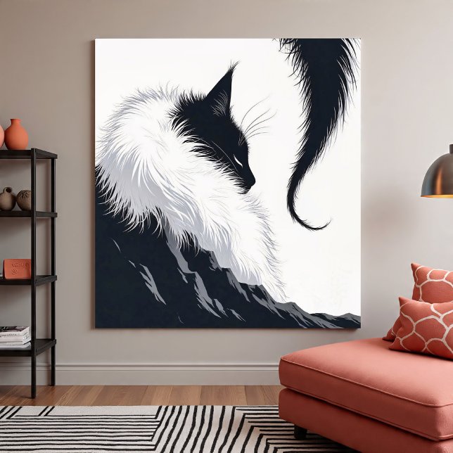 Affiche Minimalist Silent Cat (Créateur téléchargé)