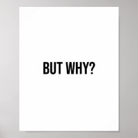 Minimalist Typography Sayings - But Why?