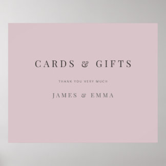 Affiche Minimalist Typography Sign Dusky Rose