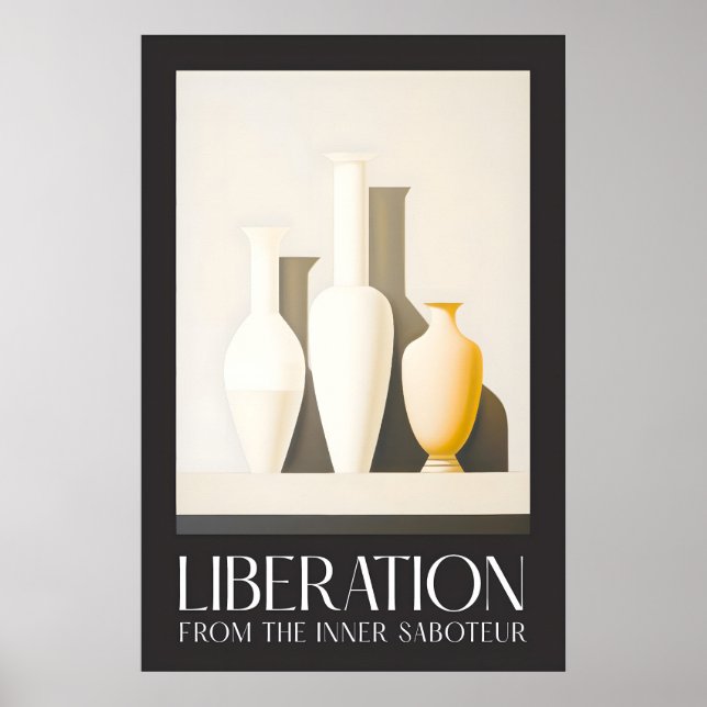 Affiche Minimalist Vases Art Print Serenity Still Life (Devant)