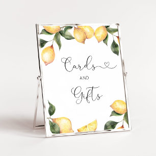 Affiche Minimalist watercolor lemons Cards and gifts