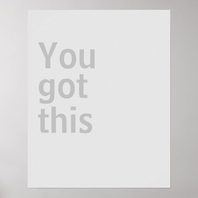 Affiche minimaliste (Devant)