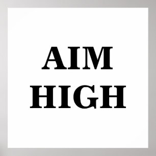 Affiche minimaliste Ambition élevée