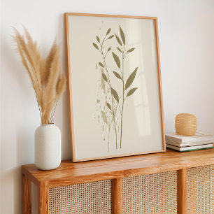 Affiche Minimaliste Botanique Boho