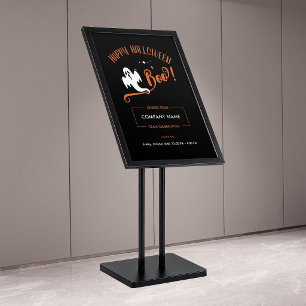 Affiche Minimaliste Petite Fantôme Boo Fête d'Halloween d'
