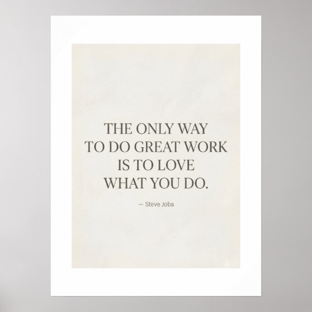 Affiche minimaliste pour mur  (Devant)