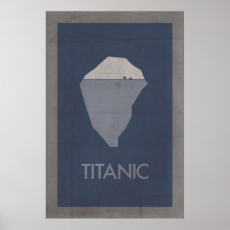 Affiche minimaliste Titanic