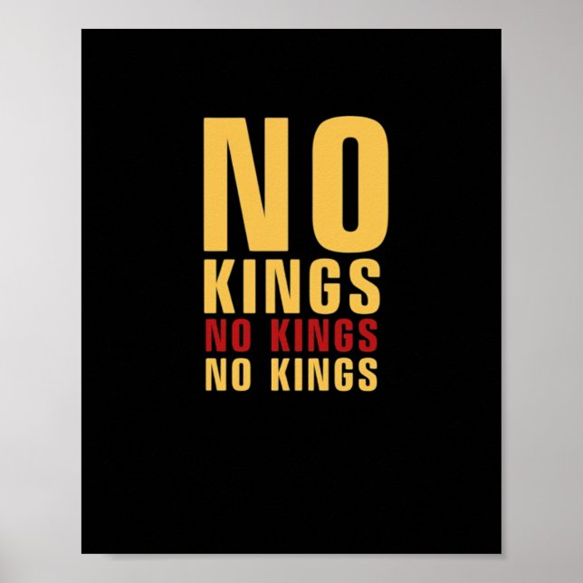 Affiche Minimalistic Design No Kings Rebellious No Kings C (Devant)