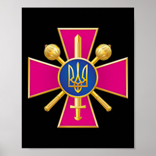Affiche Ministère de la Défense Ukraine Kyiv Renseignement
