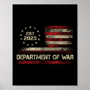 Affiche Ministère De La Guerre Établi 2025 Rétabli