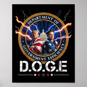Affiche Ministère De L'Efficacité Gouvernementale Doge Tru