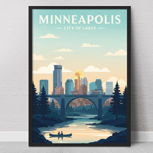 Affiche Minneapolis vintage
