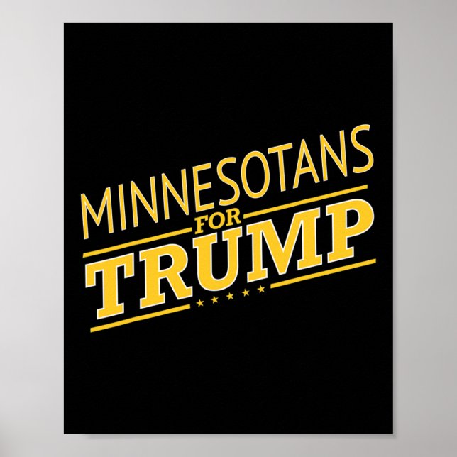 Affiche Minnesota For Trump - Second President Election  (Devant)