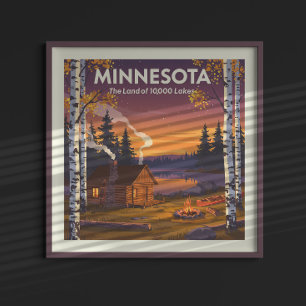 Affiche Minnesota vintage