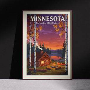 Affiche Minnesota vintage