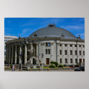 Affiche Minsk Biélorusse State Circus Architecture City