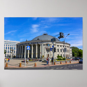 Affiche Minsk Biélorusse State Circus Architecture City