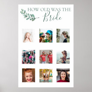 Affiche Mint Botanical Photo Shower Game