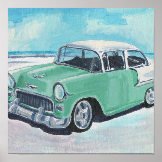 AFFICHE MINT CHEVY PAR JUANMA GARCIA
