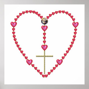 Affiche Minuscule coeur Rosaire