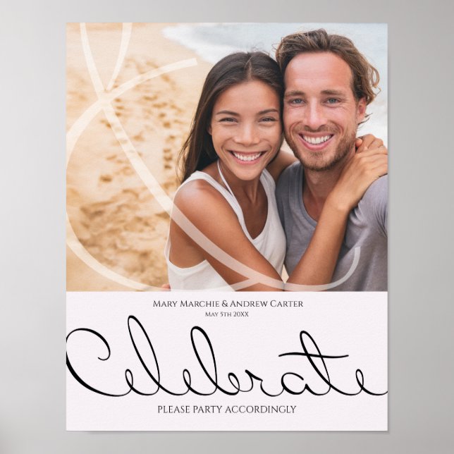 Affiche Minuscule Typographie Plaisant Mais Mariage Formel (Devant)