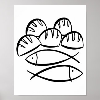 Affiche Miracle des Loaves et des Poissons