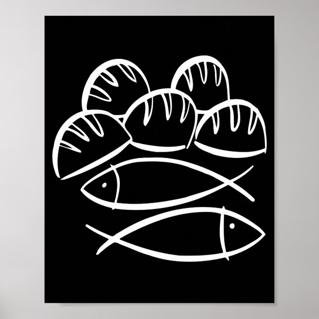Affiche Miracle of Loaves and Fish - Un symbole de l'abond (Devant)