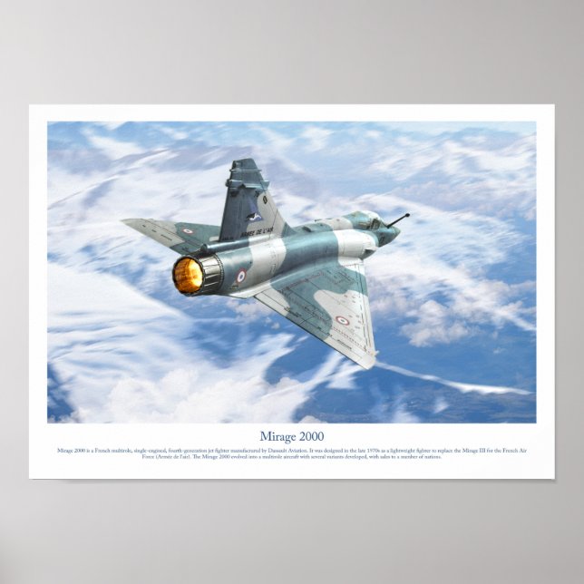 Affiche Mirage 2000 (Devant)