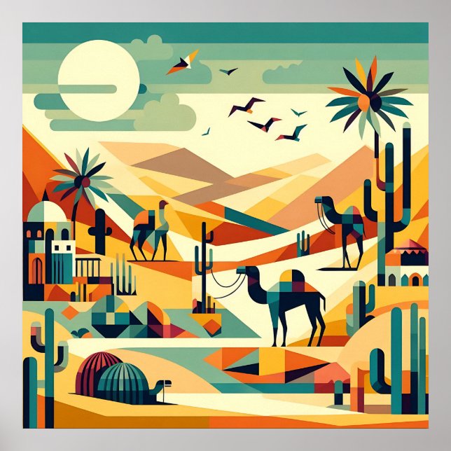 Affiche Mirage du désert (Devant)