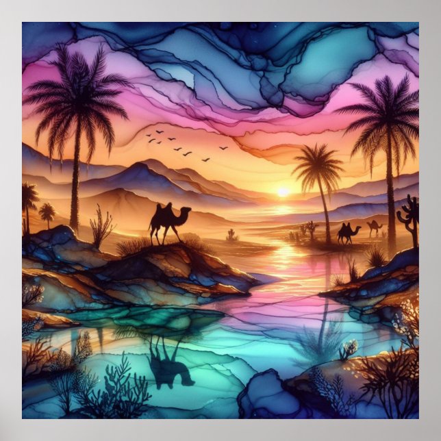 Affiche Mirage du désert (Devant)