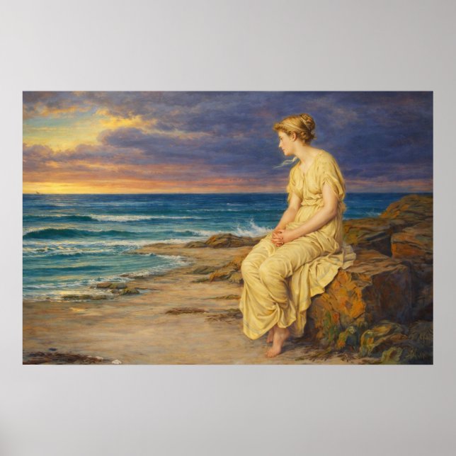 Affiche Miranda par John William Waterhouse (Devant)