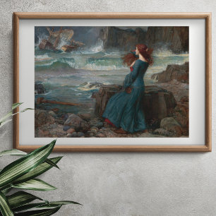 Affiche Miranda par John William Waterhouse