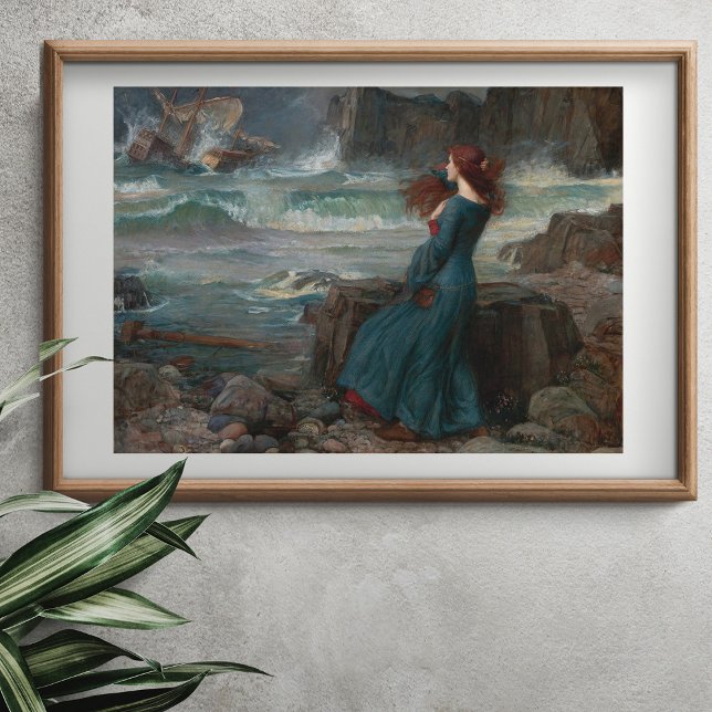 Affiche Miranda par John William Waterhouse (Créateur téléchargé)