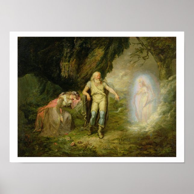 Affiche Miranda, Prospero et Ariel, de "The Tempest" par (Devant)