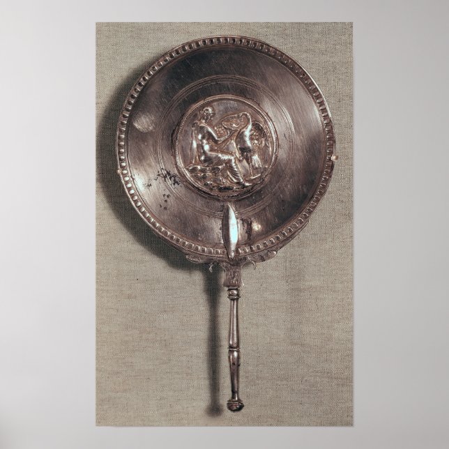 Affiche Miroir à main représentant Leda et le cygne (Devant)