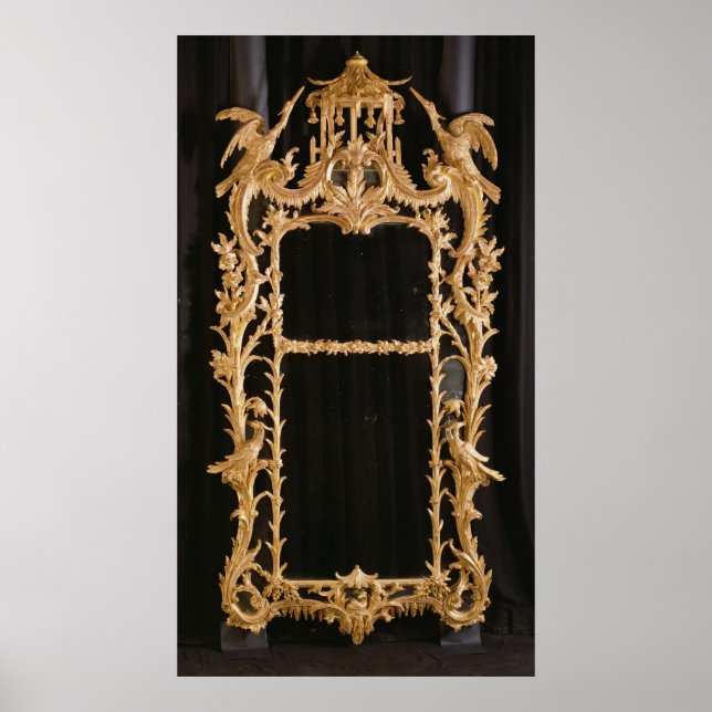 Affiche Miroir sculpté, c.1760 (Devant)