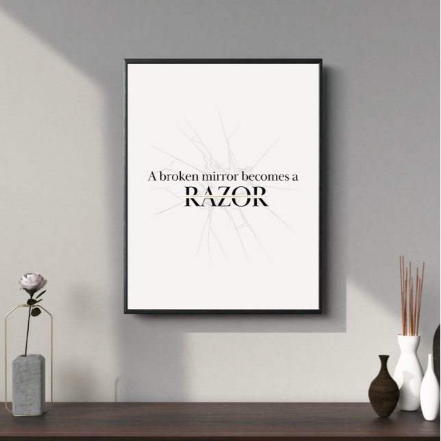 Affiche Miroirs cassés (Créateur téléchargé)