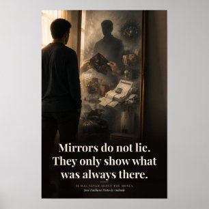Affiche Mirroirs Ne Mentent Pas Livre Citation Art