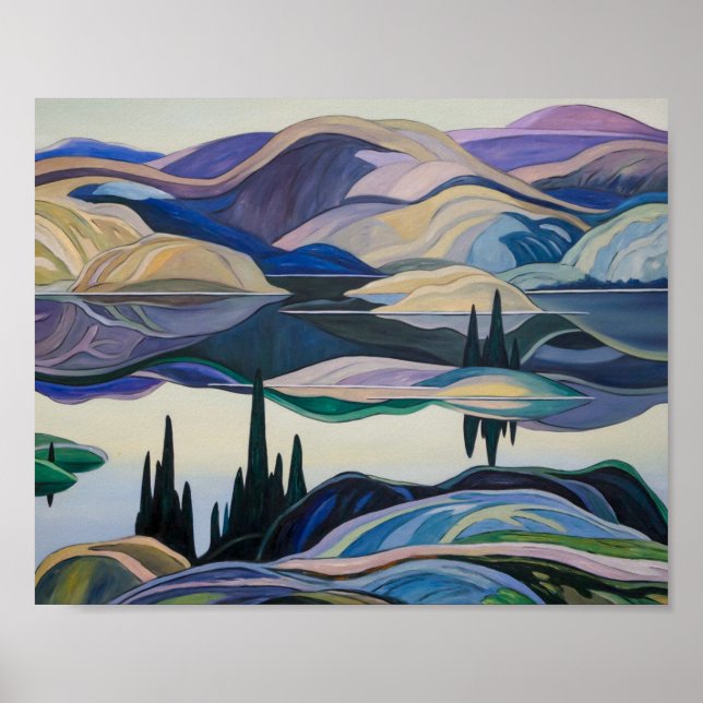 Affiche Mirror Lake | Franklin Carmichael | (Devant)