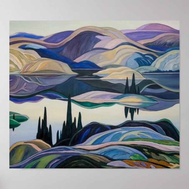 Affiche Mirror Lake | Franklin Carmichael | (Devant)