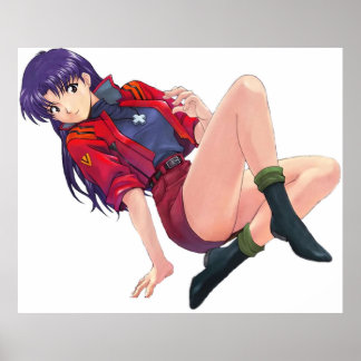 Affiche Misato Katsuragi Neon Genèse Evangelion