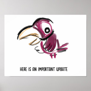 Affiche Mise à jour importante