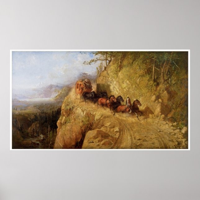 Affiche Mise en scène en Californie par Gutzon Borglum (Devant)