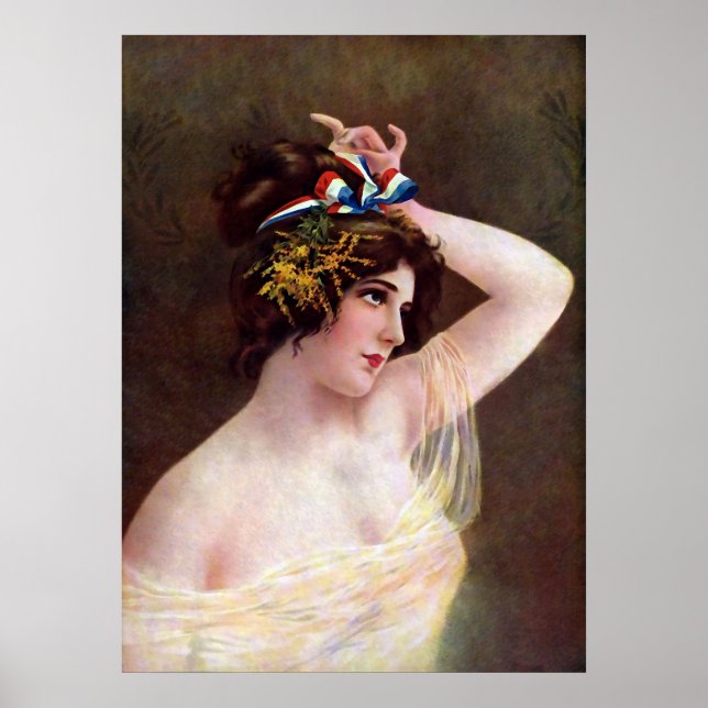 Affiche Miss Columbia Vintage (Devant)